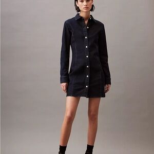 Calvin Klein Dark Blue Denim Dress